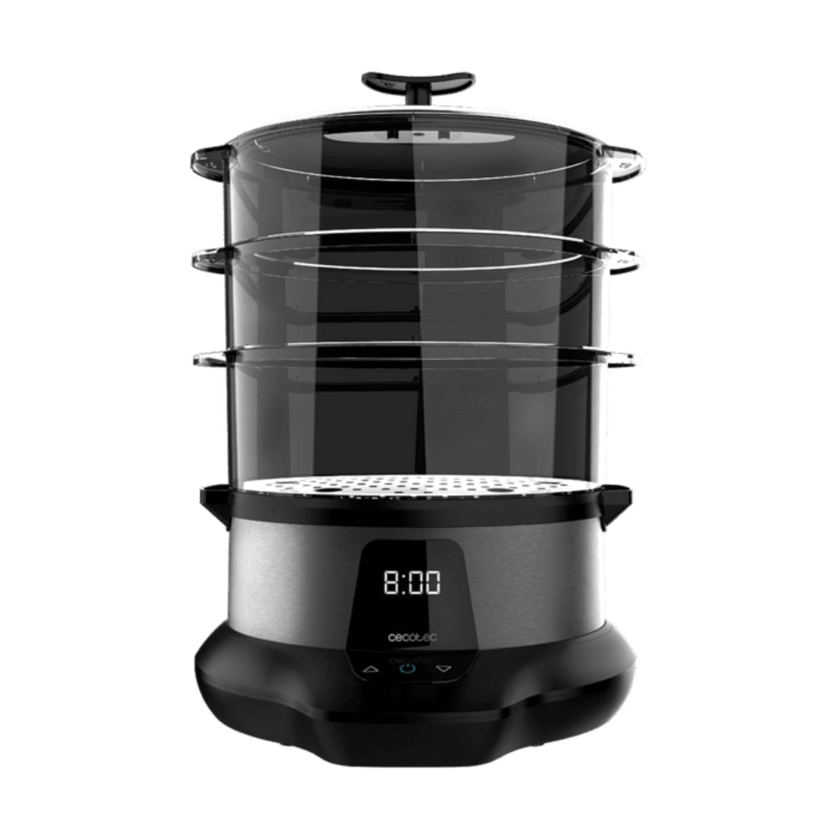 Vaporera eléctrica Cecotec Vapovita 3000 Pro 1000W 1L apto lavavajillas negro