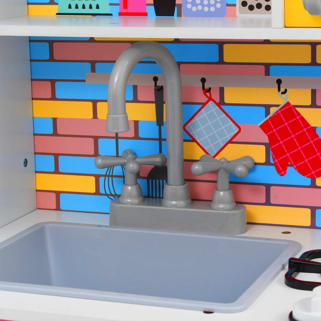 Cocinita de juguete estilo retro con almacenamiento +36 meses multicolor