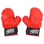 Punching ball de boxeo infantil con soporte guantes incluidos rojo/negro 87-120 cm