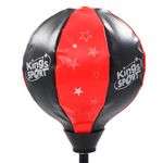 Punching ball de boxeo infantil con soporte guantes incluidos rojo/negro 87-120 cm