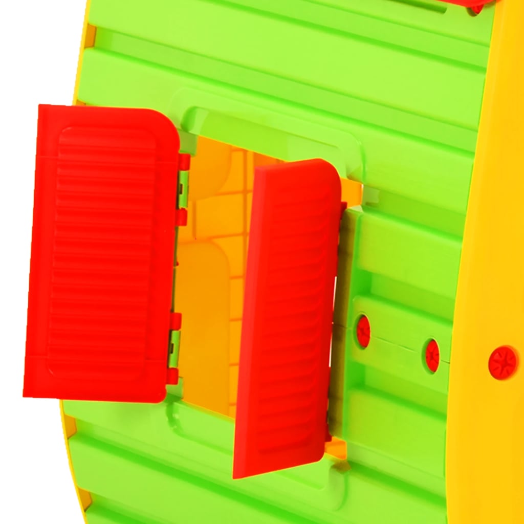 Casita de juegos infantil +10 meses multicolor 109x102x90 cm ventana