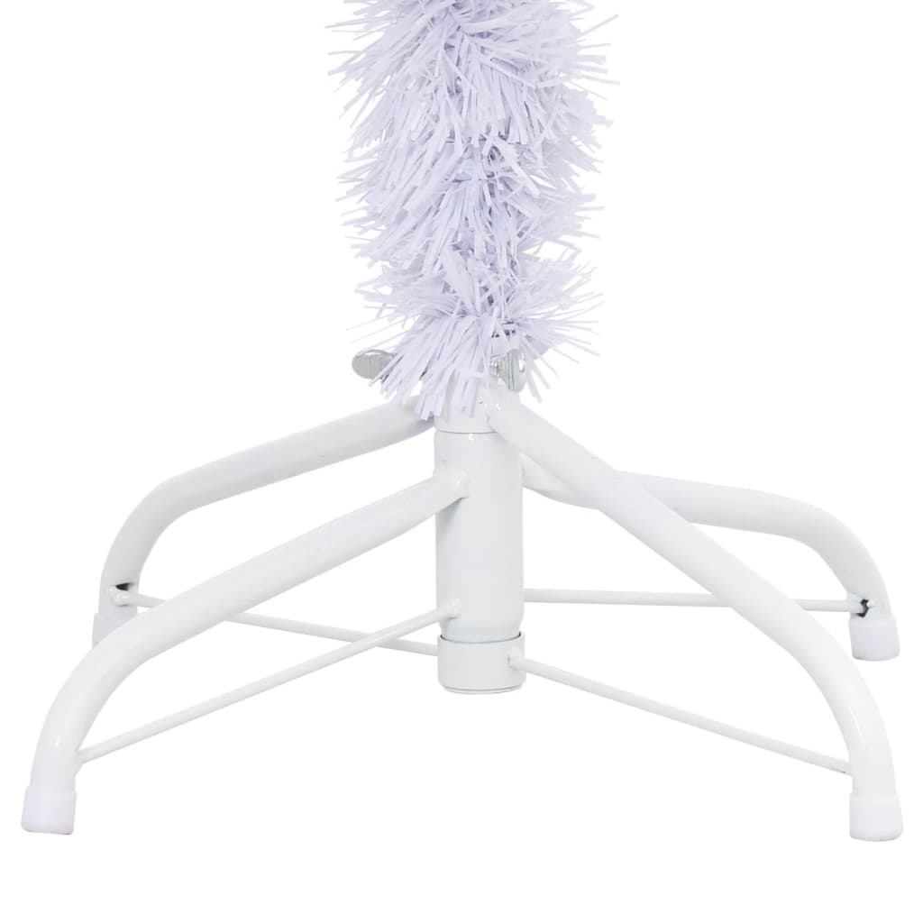 Árbol de Navidad 380 ramas sistema encajable blanco Ø80x150 cm base