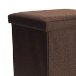 Puff-con-tapa-tapizado-acolchado-marron-38x38-cm-detalle