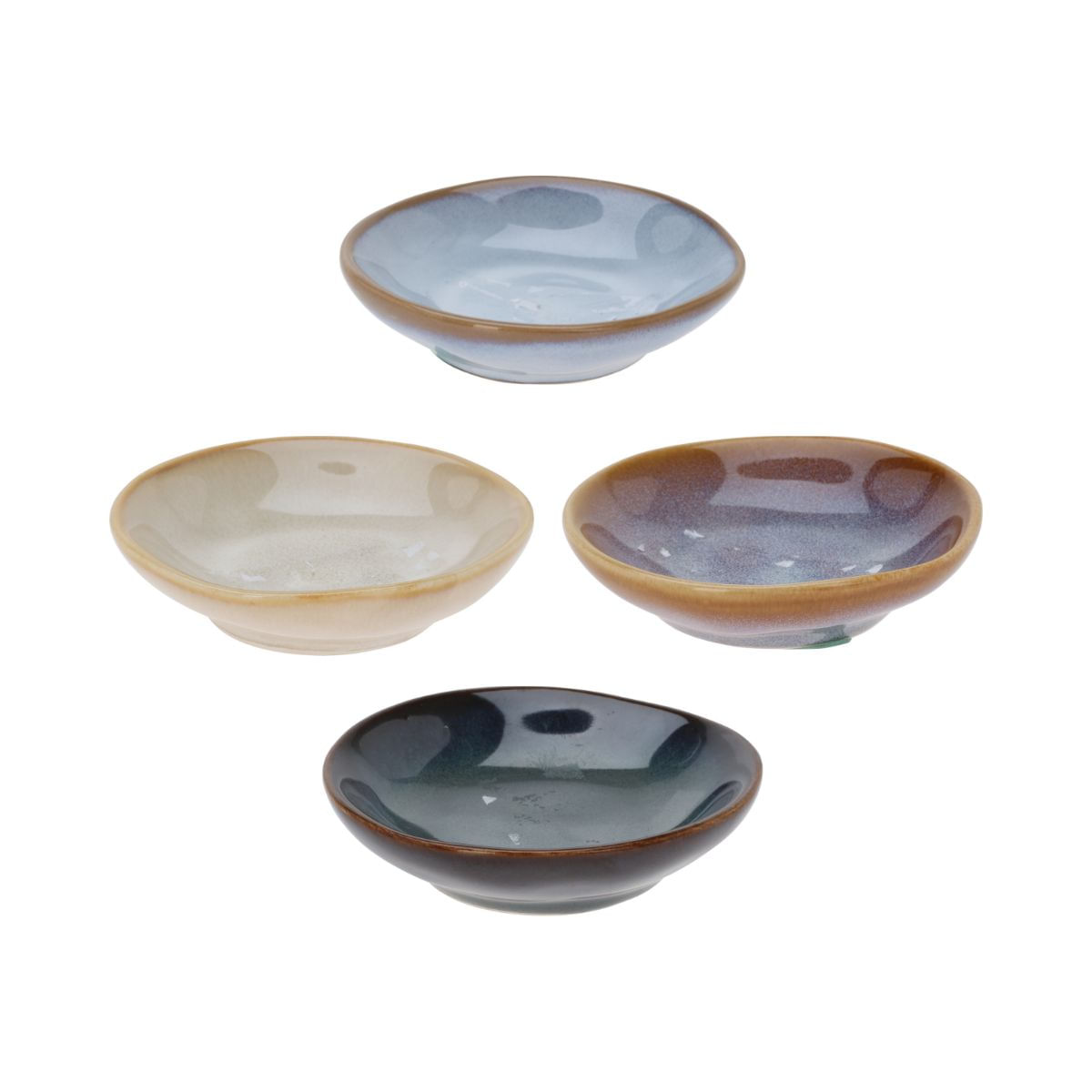 Pack de 4 bowl diseño redondo multicolor