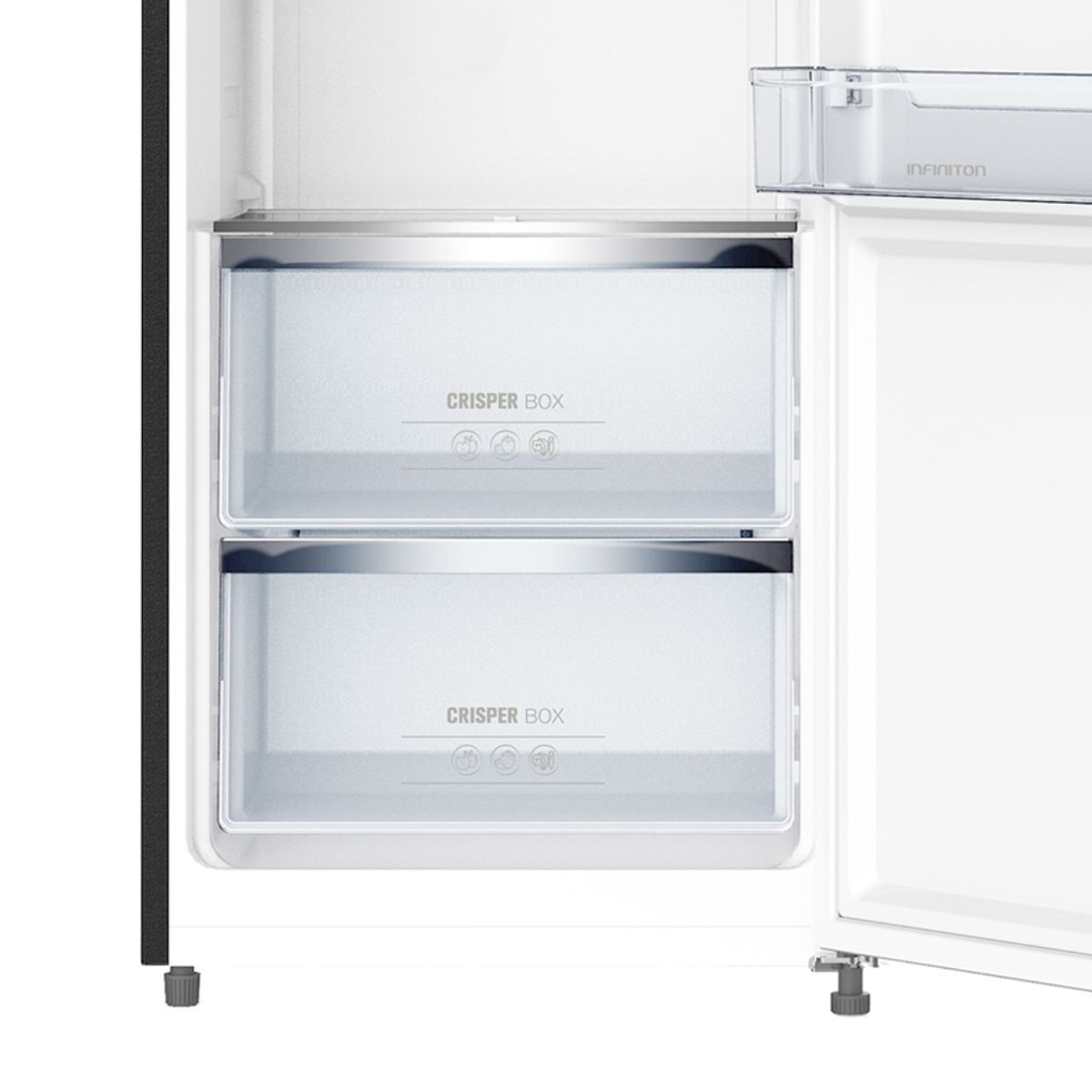 Frigorífico una puerta Infiniton CL-360L85XEN No Frost 375L E inox 185 cm detalle