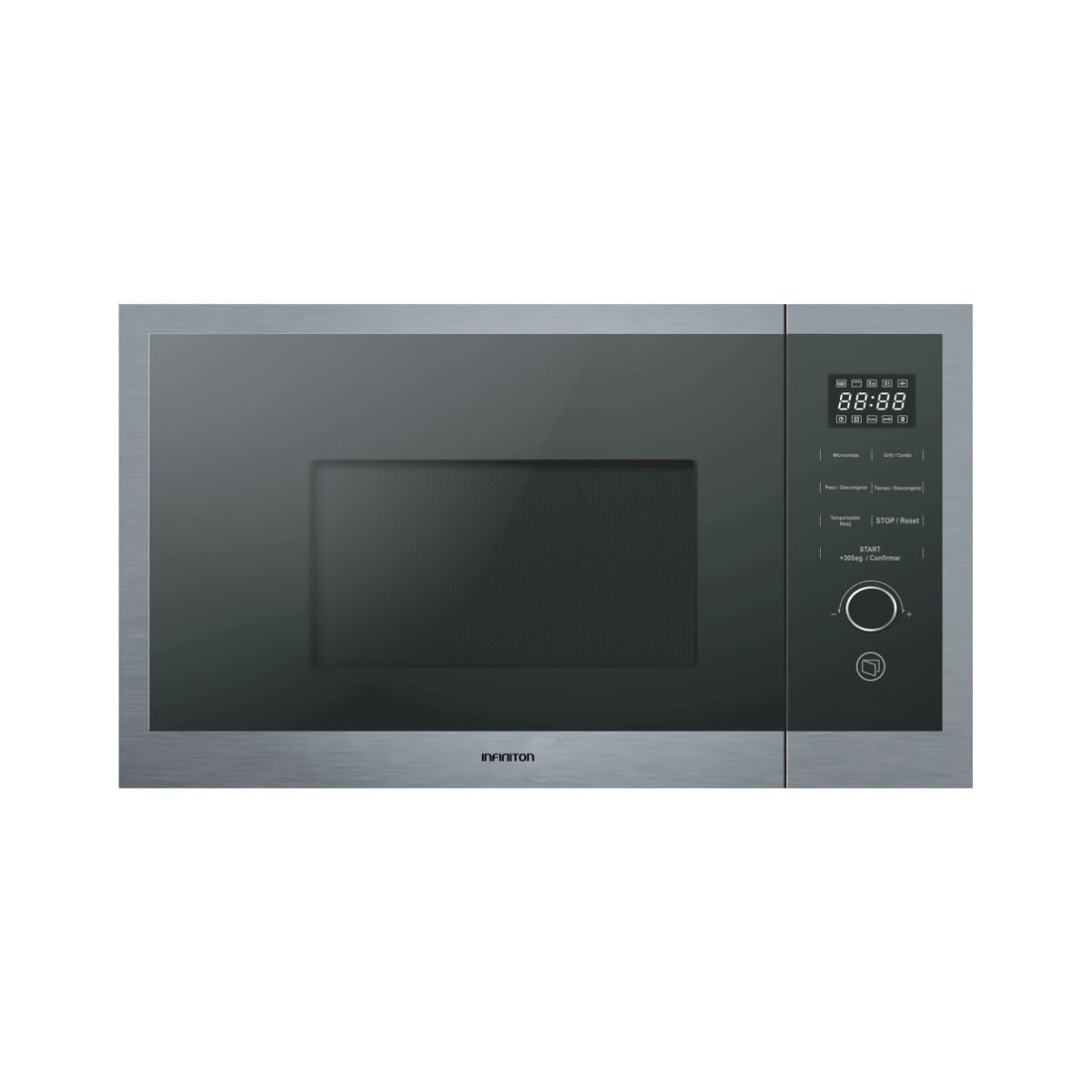 Microondas encastrable Infiniton IMW-DD2S 800W 25L con grill inox frontal