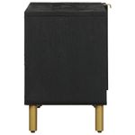 Mueble de TV Micra 2 compartimentos + armario negro 46x80x33 cm perfil