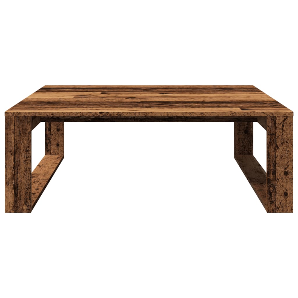 Mesa de centro Strass diseño fijo madera 35x100x100 cm frontal