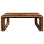 Mesa de centro Strass diseño fijo madera 35x100x100 cm frontal