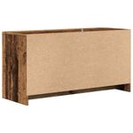 Mueble de TV Ritmo 2 armarios + 2 compartimentos roble oscuro 52,5x102x37,5 cm posterior