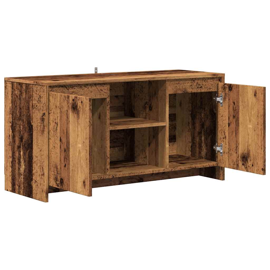 Mueble de TV Ritmo 2 armarios + 2 compartimentos roble oscuro 52,5x102x37,5 cm interior
