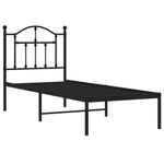 Estructura de cama doble Sebastián metal negro