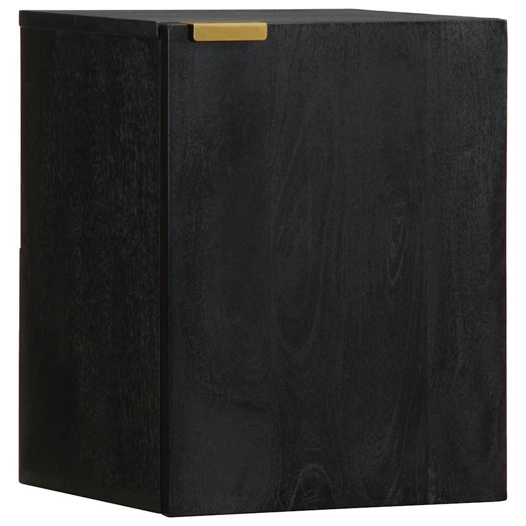 Mueble de pared Margarita con puerta negro 48x38x33 cm