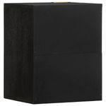 Mueble de pared Margarita con puerta negro 48x38x33 cm lateral