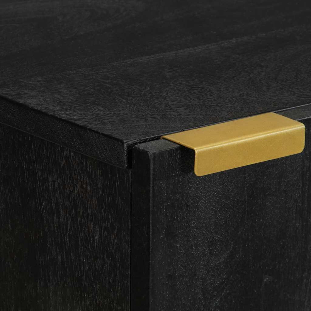 Mueble de pared Margarita con puerta negro 48x38x33 cm detalle