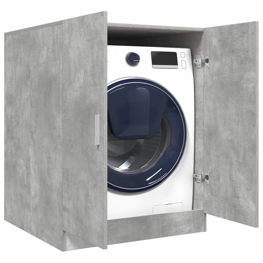 Armario para lavadora Dila 2 puertas gris oscuro 91,5x70,5x71,5 cm interior