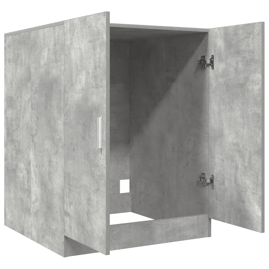 Armario para lavadora Dila 2 puertas gris oscuro 91,5x70,5x71,5 cm interior