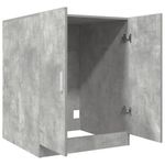 Armario para lavadora Dila 2 puertas gris oscuro 91,5x70,5x71,5 cm interior