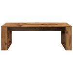 Mesa de centro Alce diseño fijo madera 35x102x50 cm frontal