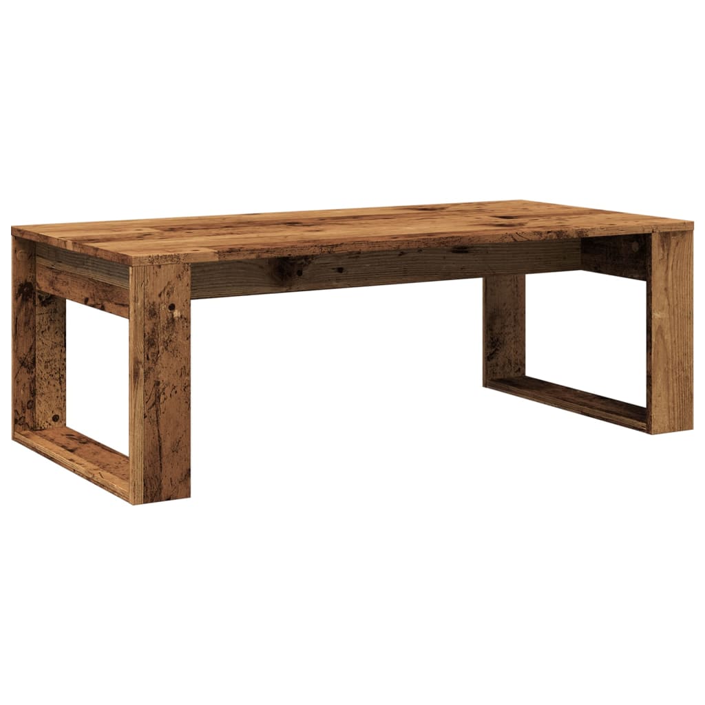 Mesa de centro Alce diseño fijo madera 35x102x50 cm