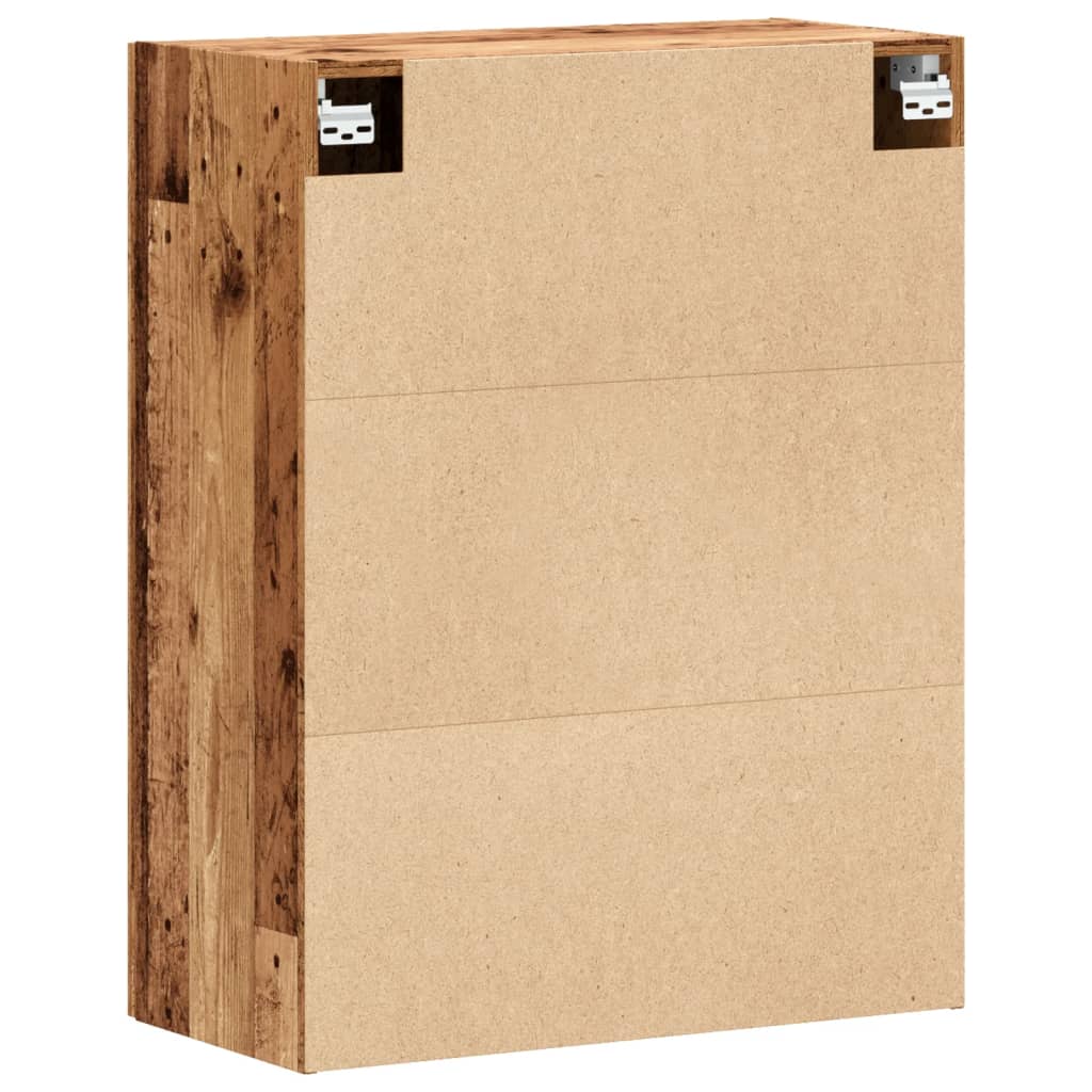 Armario de pared Ritta 2 puertas con estantes madera 90x69,5x34 cm posterior