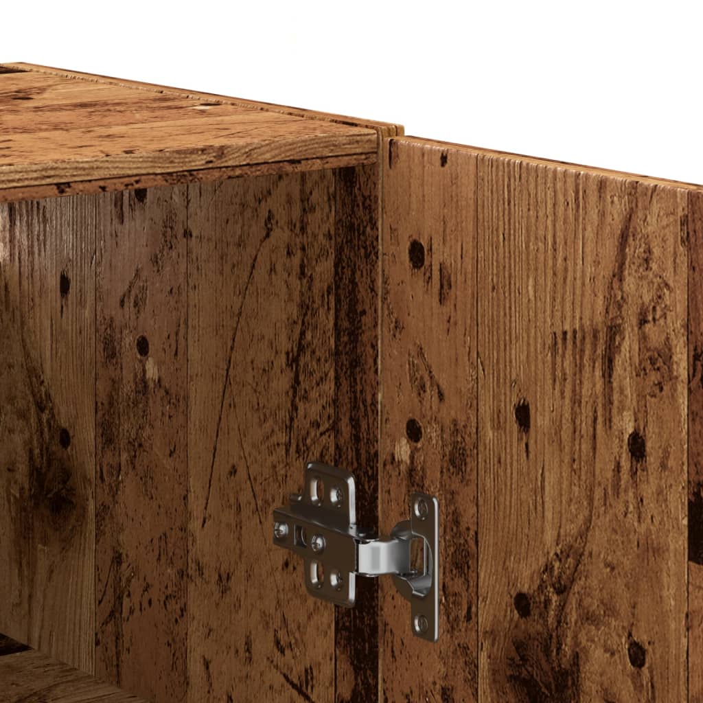 Armario de pared Ritta 2 puertas con estantes madera 90x69,5x34 cm detalle