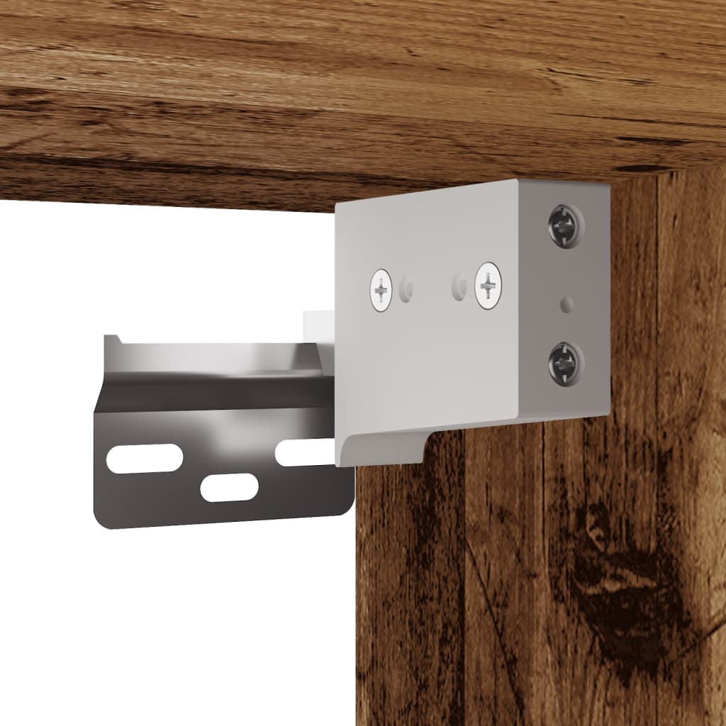 Armario de pared Ritta 2 puertas con estantes madera 90x69,5x34 cm