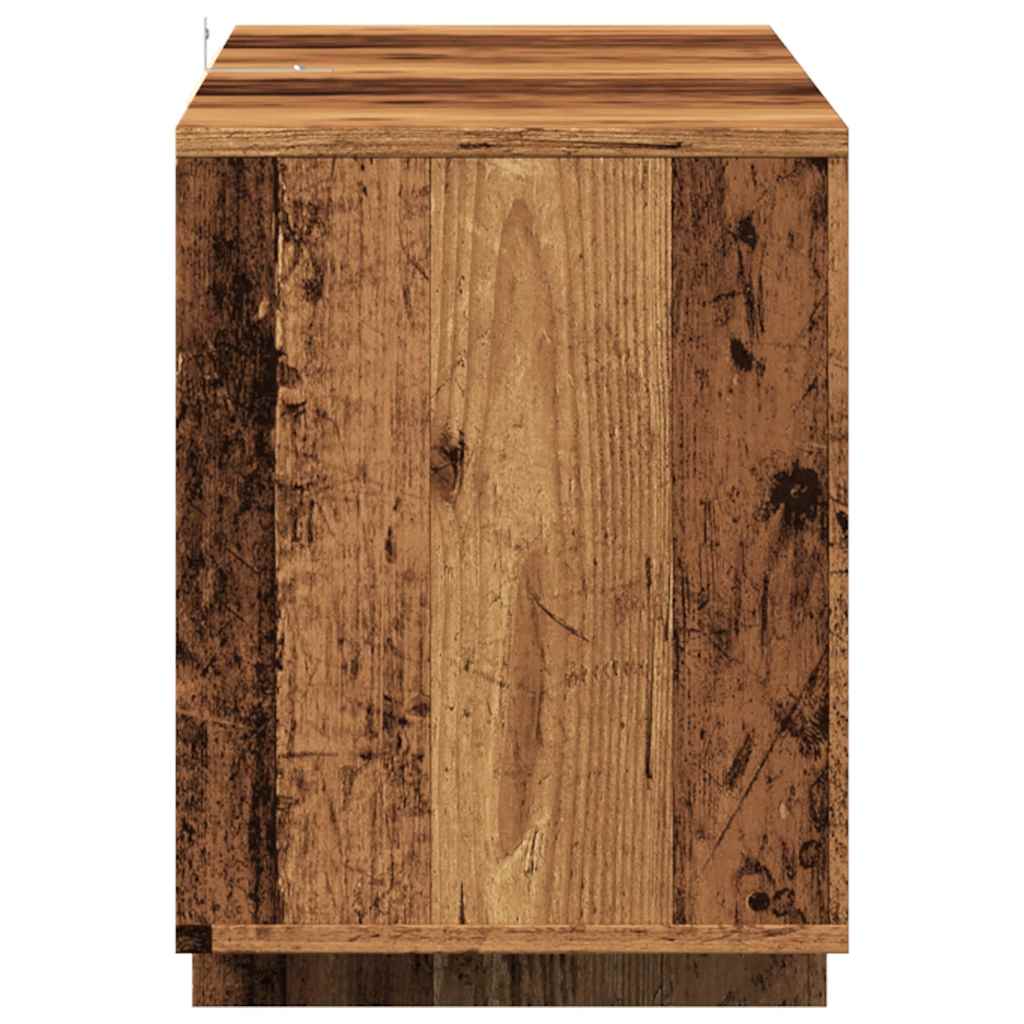 Mueble de TV Roma 4 compartimentos + 1 armario roble oscuro 50x130x35 cm perfil