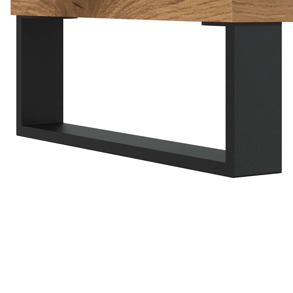 Mesa de centro Cerezo compartimento + 1 cajón roble 45x90x49 cm