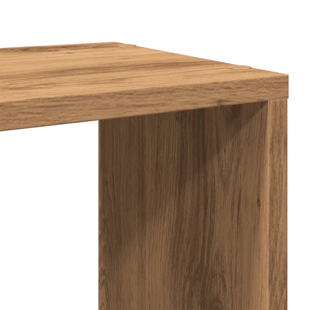 Mueble de TV Panoramic compartimento abierto roble 32x100x24 cm detalle