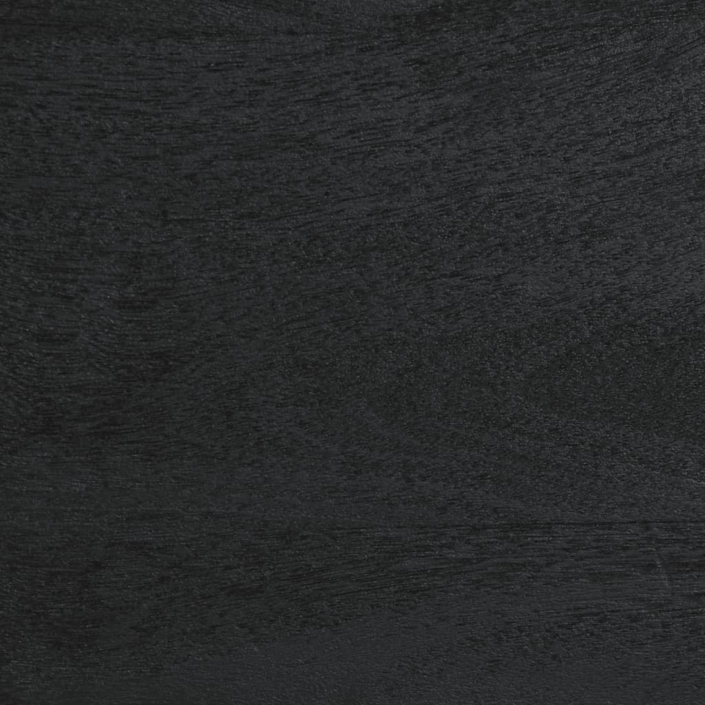 Mesa de centro Lope 2 armarios + compartimento negro 40x100x54 cm