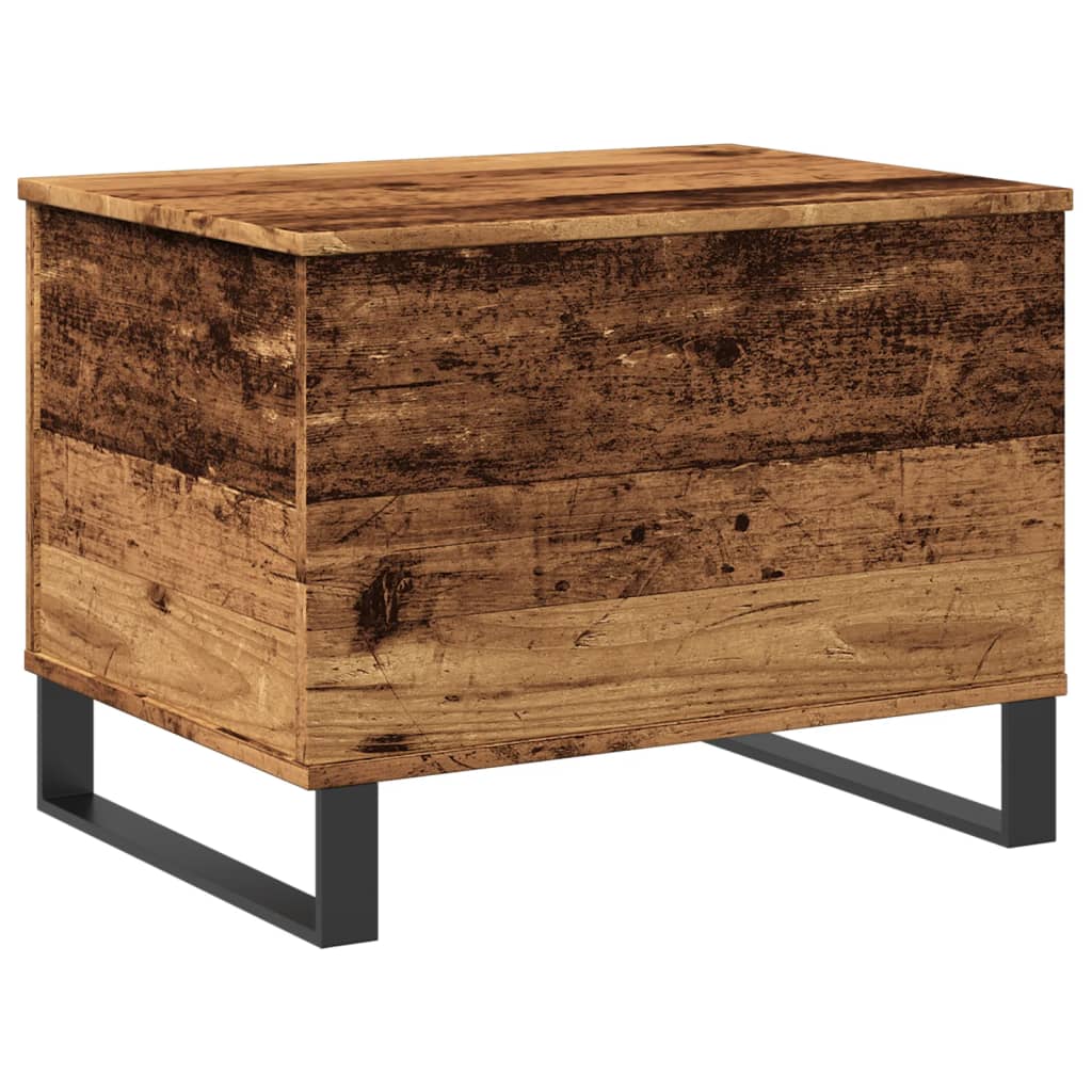 Mesa de centro elevable Cubbe con compartimento roble 45x60x44,5 cm lateral