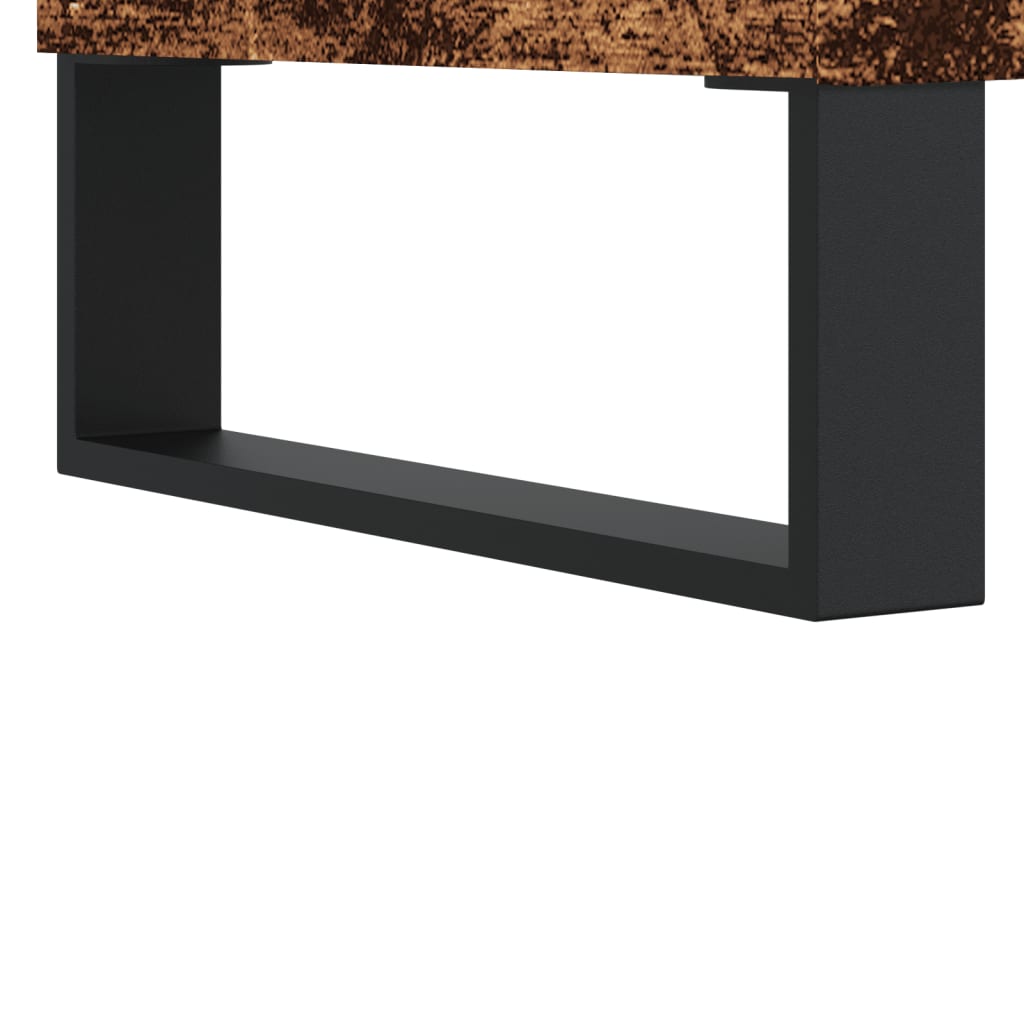 Mesa de centro elevable Cubbe con compartimento roble 45x60x44,5 cm patas
