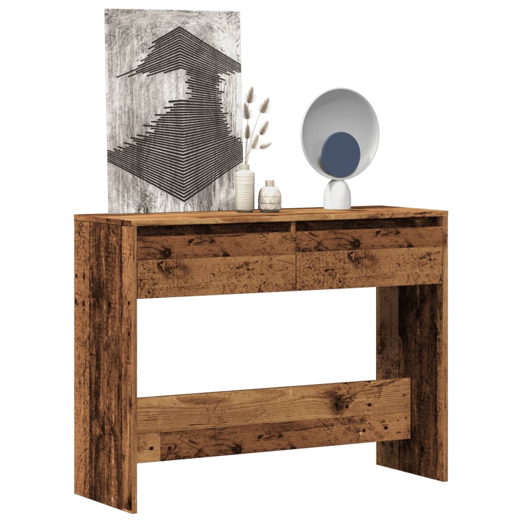 Mesa consola Peach 2 cajones madera 76,5x700x35 cm