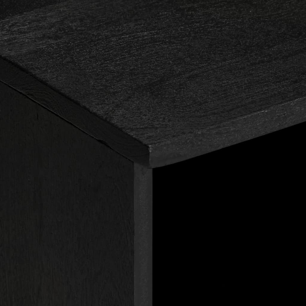 Mueble de TV Dalia 2 cajones + 5 compartimentos negro 46x100x33 cm detalle