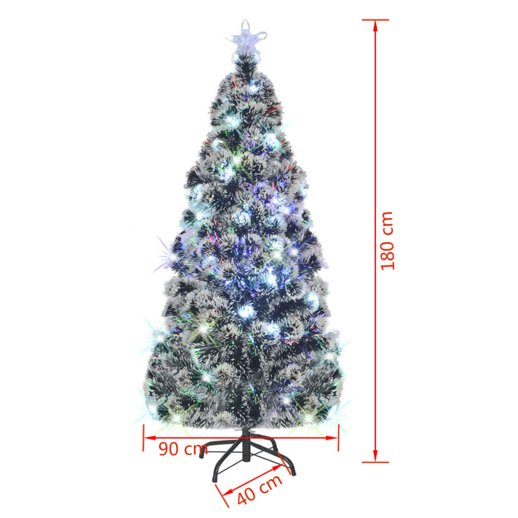 Árbol de Navidad 620 ramas nevado blanco Ø90x180 cm