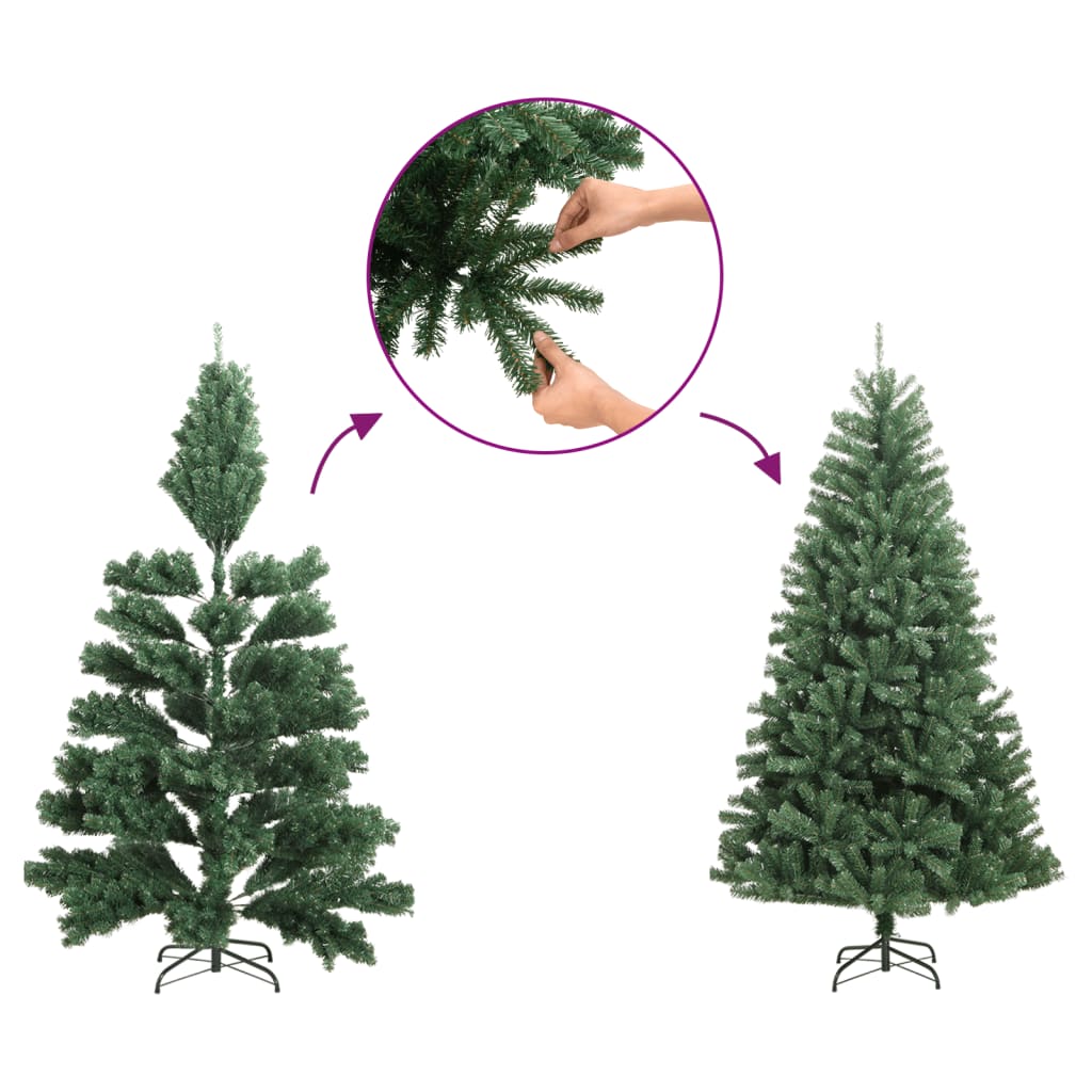 Árbol de Navidad 5830 ramas nevado extragrande blanco Ø230x500 cm