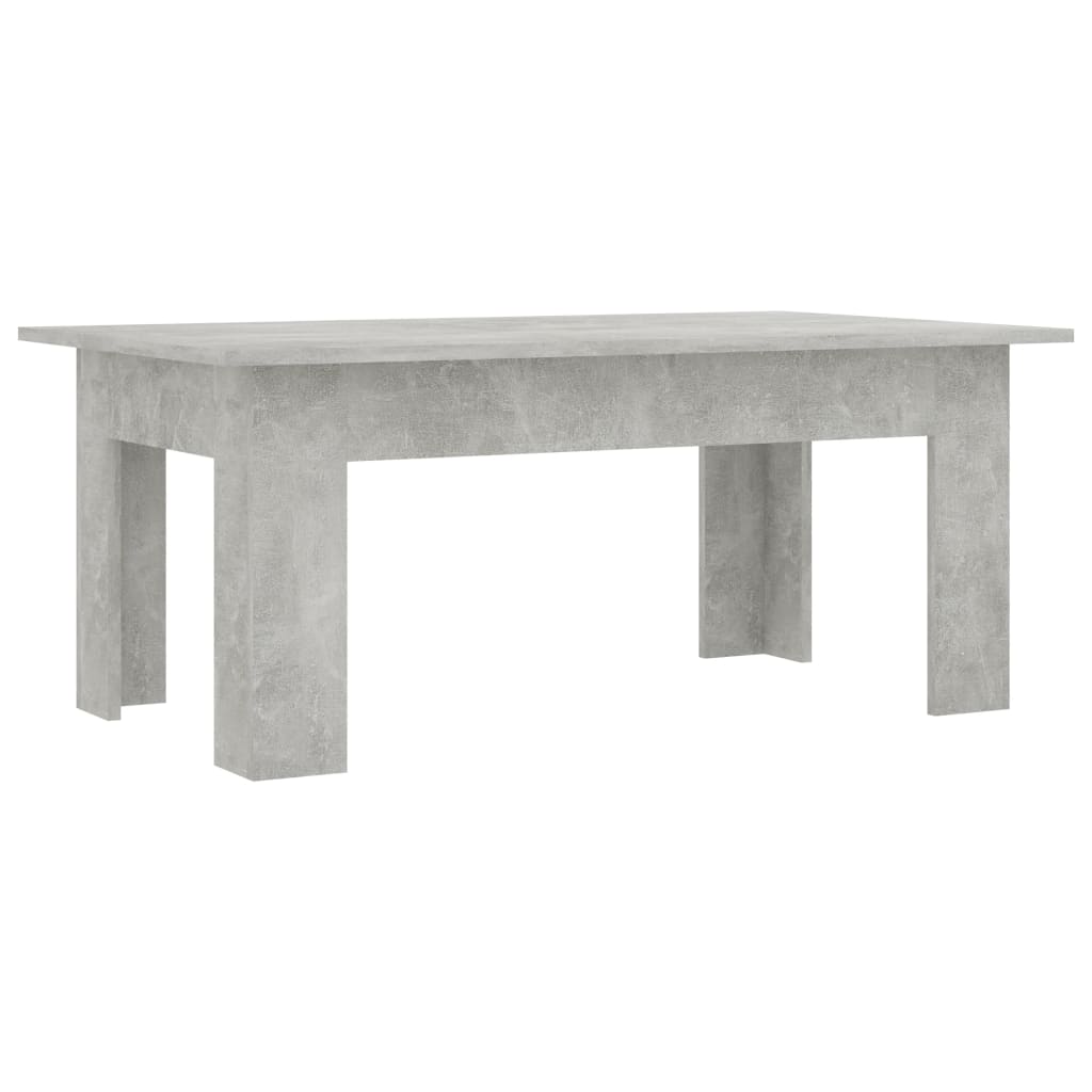 Mesa de centro Cebra diseño fijo gris 42x100x60 cm fondo blanco