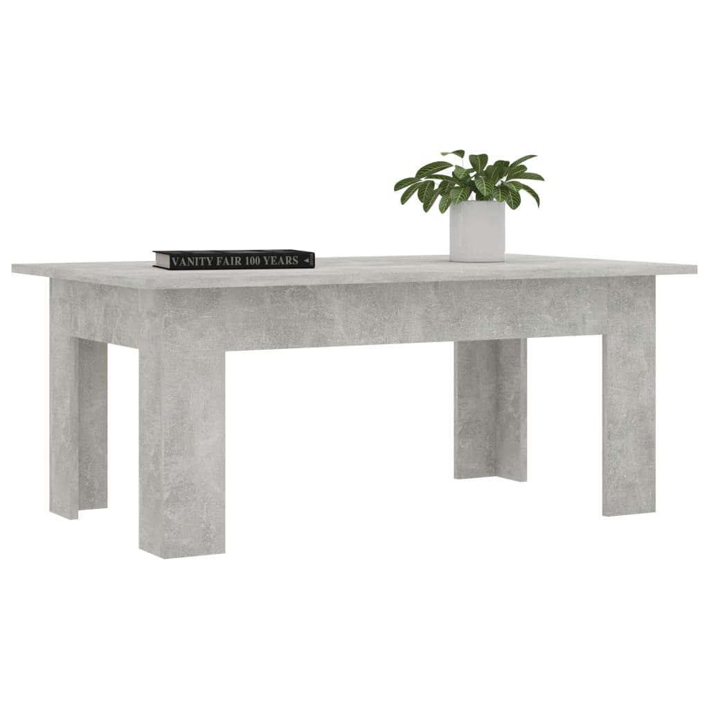 Mesa de centro Cebra diseño fijo gris 42x100x60 cm