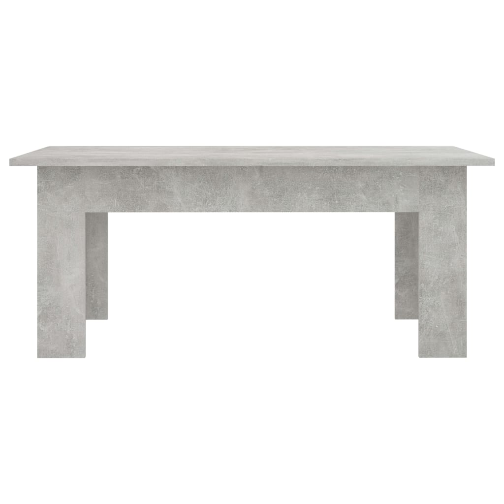 Mesa de centro Cebra diseño fijo gris 42x100x60 cm frontal