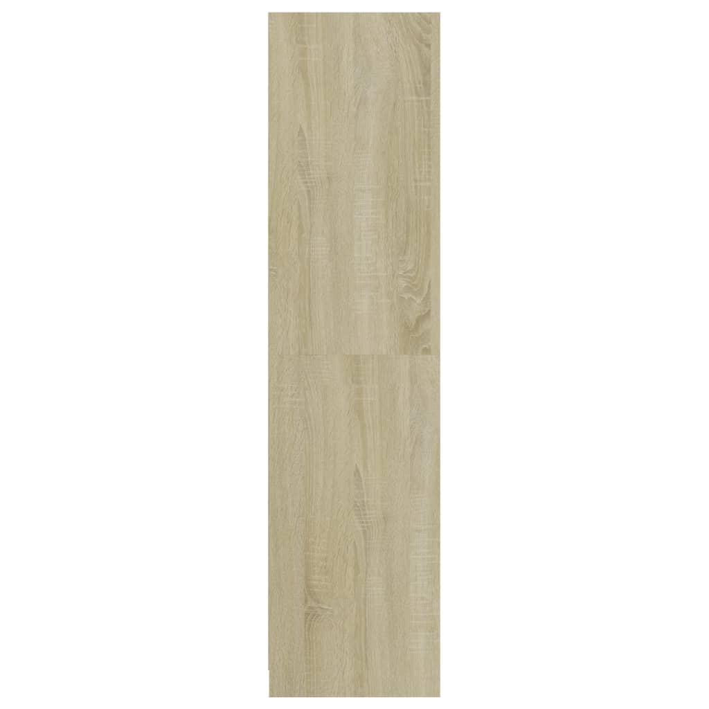 Armario auxiliar Arco 2 cajones + barra para colgar roble 200x50 cm posterior