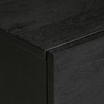 Pack de 2 mesitas de noche Paris 2 cajones negro 46x40x33 cm detalle