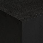 Mueble de TV Florencia 1 compartimento + 2 armarios + 1 cajón negro 46x105x33 cm detalle