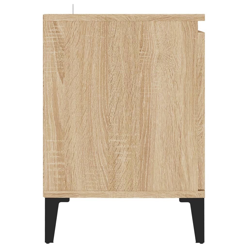 Mueble de TV Rif 2 puertas + 2 compartimentos roble claro 50x103,5x35 cm perfil