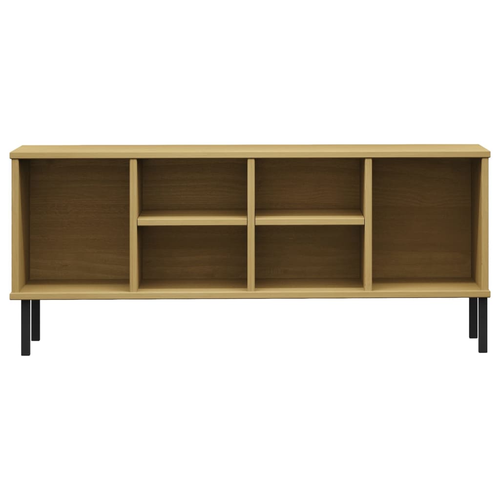 Zapatero Mieles 6 compartimentos madera de pino natural 45x106x35 cm frontal