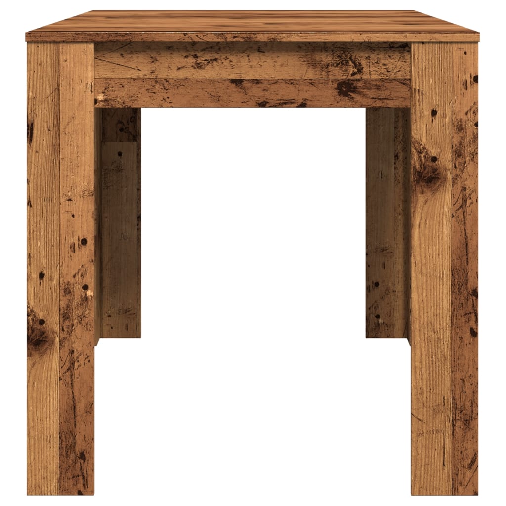 Mesa de comedor Trento diseño fijo roble oscuro 76x140x74,5 cm perfil