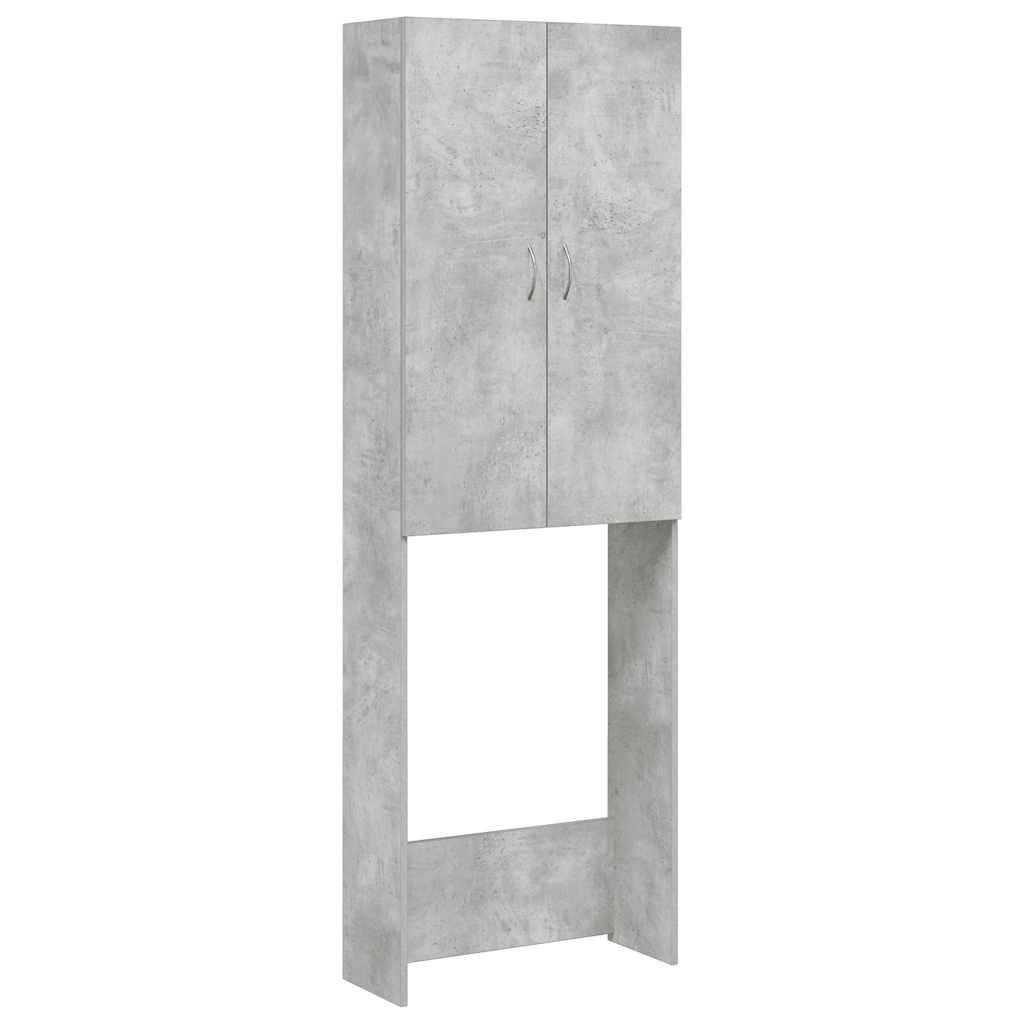 Armario para lavadora Pica 2 puertas gris 190x64x25,5 cm fondo blanco