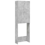 Armario para lavadora Pica 2 puertas gris 190x64x25,5 cm fondo blanco