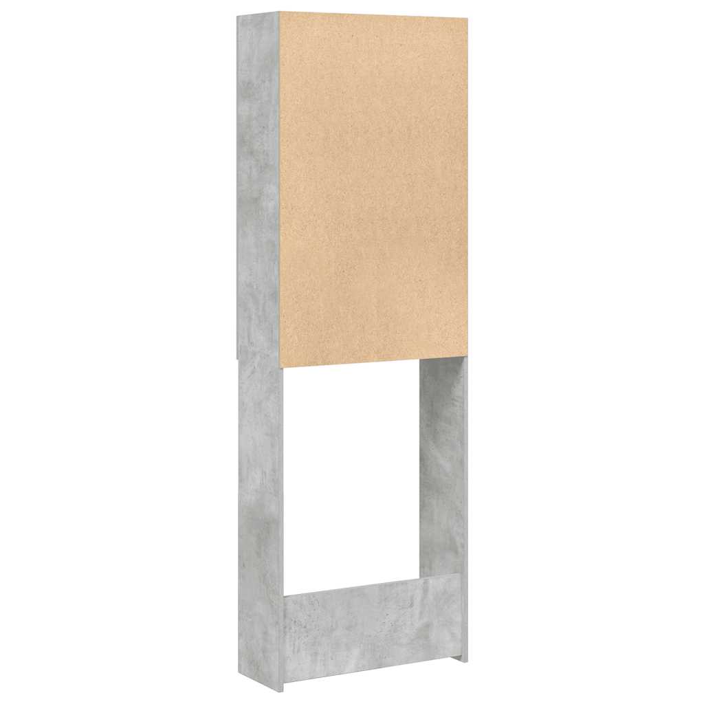 Armario para lavadora Pica 2 puertas gris 190x64x25,5 cm posterior