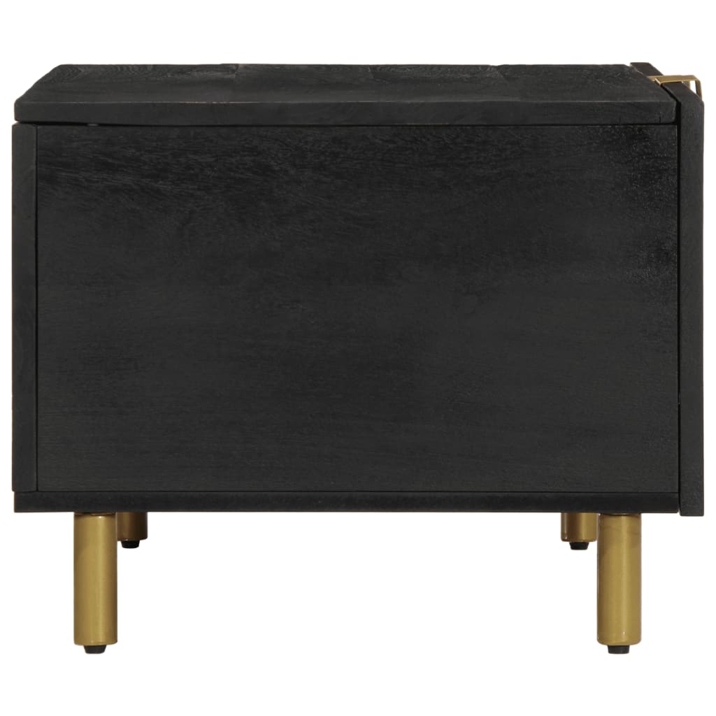 Mesa de centro Bamba 2 puertas negro 40x80x50 cm